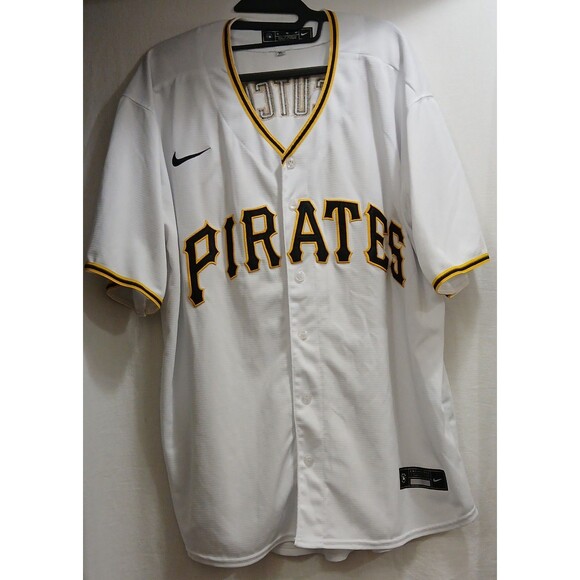 Men’s Nike XL Pittsburgh Pirates #22 Andrew McCutchen Replica Player Jersey EUC - Picture 1 of 8
